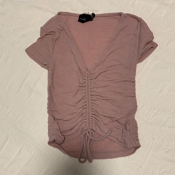 Urban Outfitters Out From Under size S mauve t shirt crop top - Picture 2 of 4